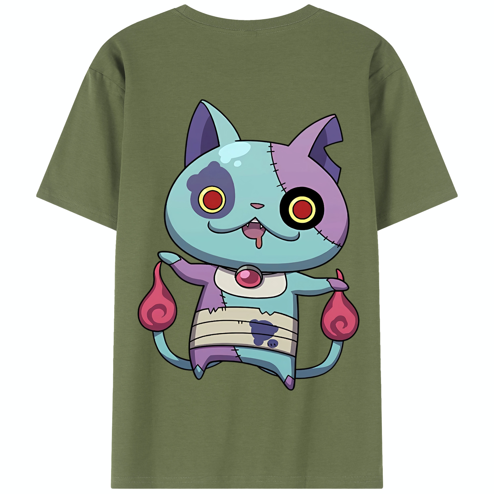 （画像用） 妖怪ウォッチ Yo-kai Watch 綿100％半袖Tシャツ（背面プリント）